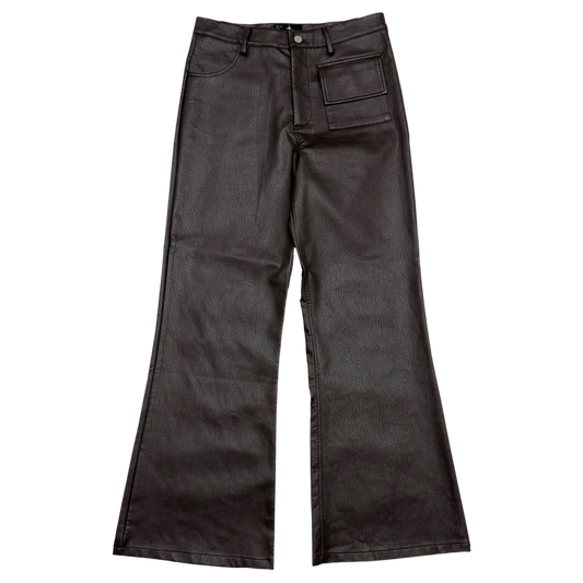 Ranger Cartel SS 2023 Flared Leather Brown Pants (Size L)