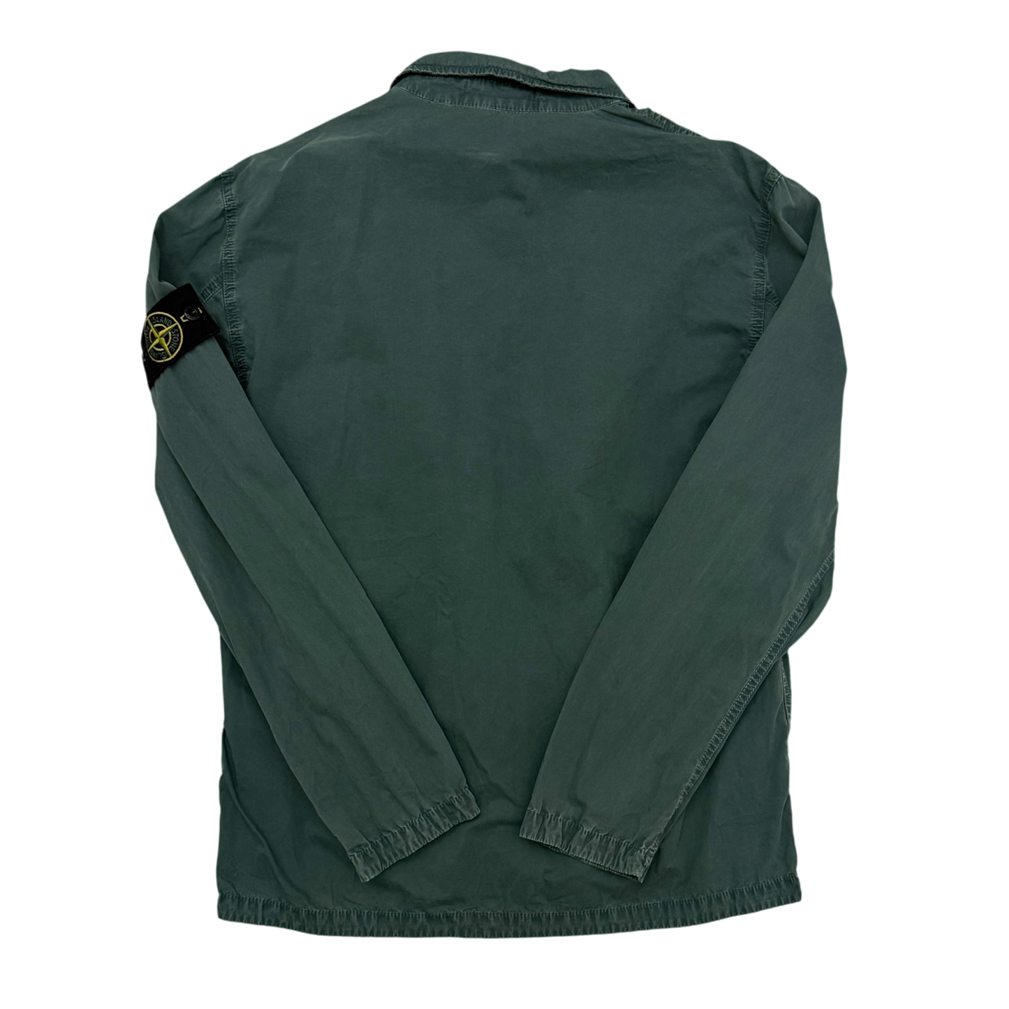 Stone Island Zip Up Overshirt Jacket Petrol Green (Size XL)