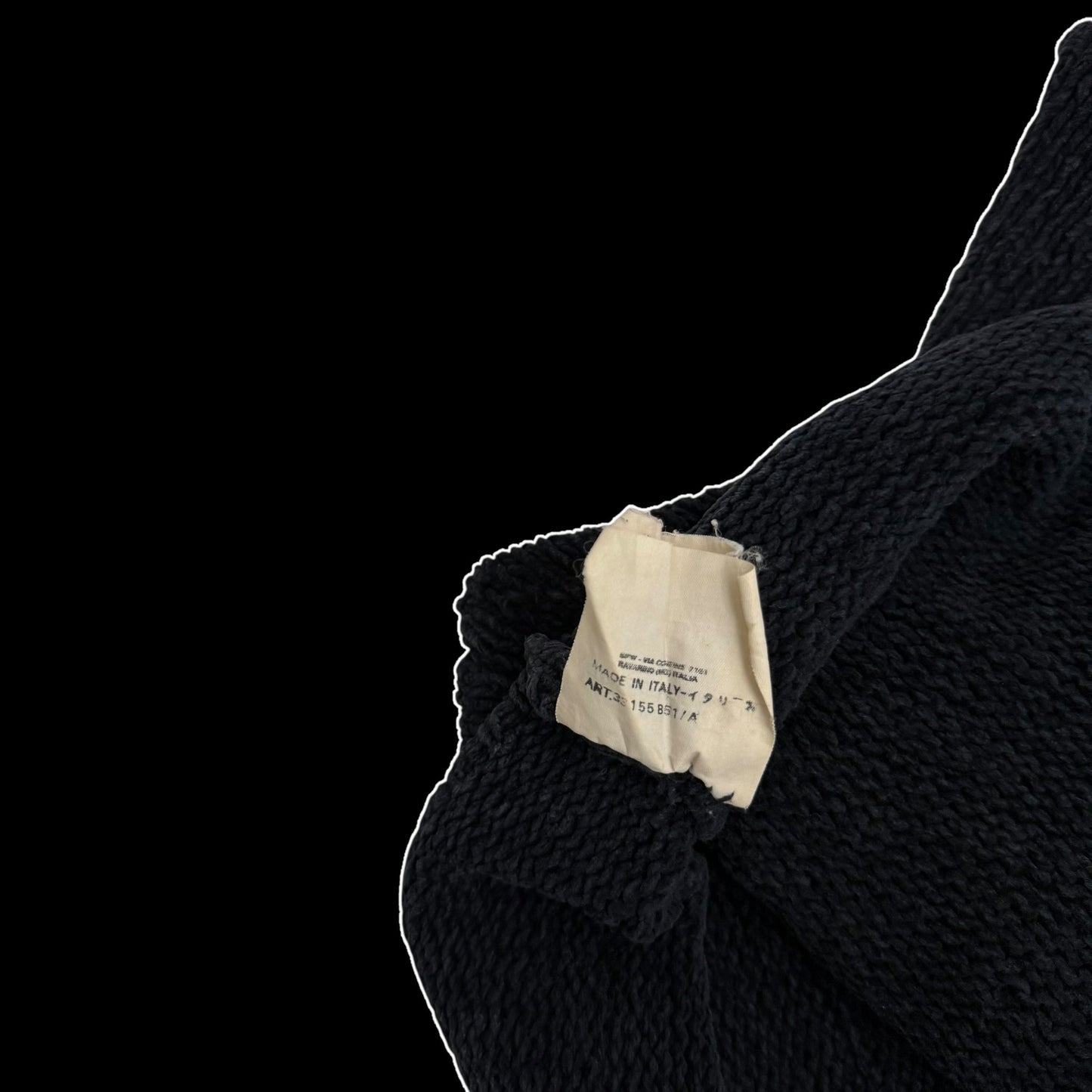Stone Island AW00 Faded Heavy Ribbed Knit Sweatshirt (Size XL)
