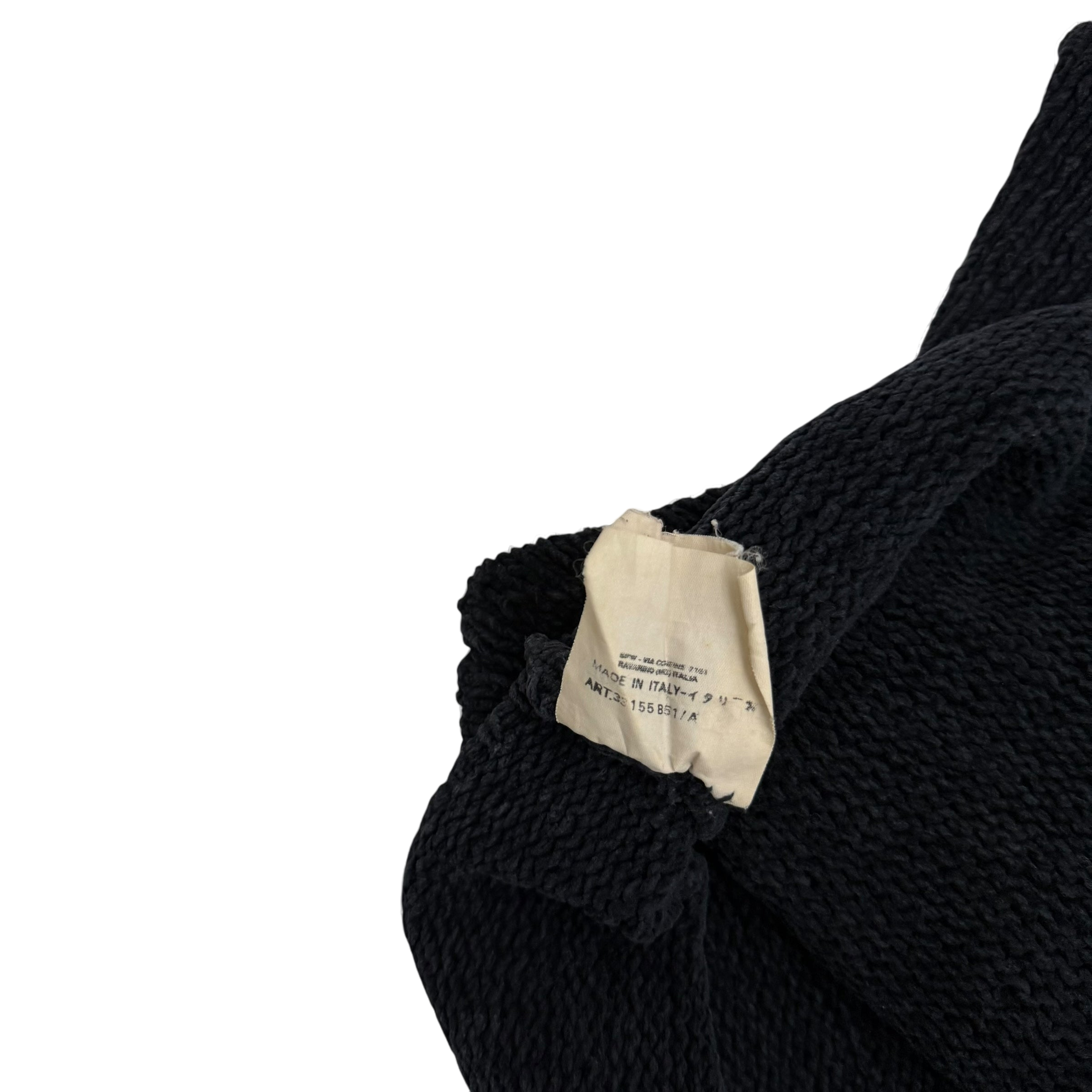 Stone Island AW00 Faded Heavy Ribbed Knit Sweatshirt (Size XL)