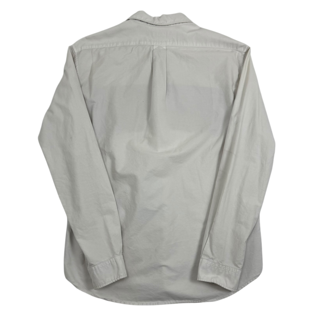 Kenzo White Button Down Knit Logo Oxford Shirt White (Fits M)