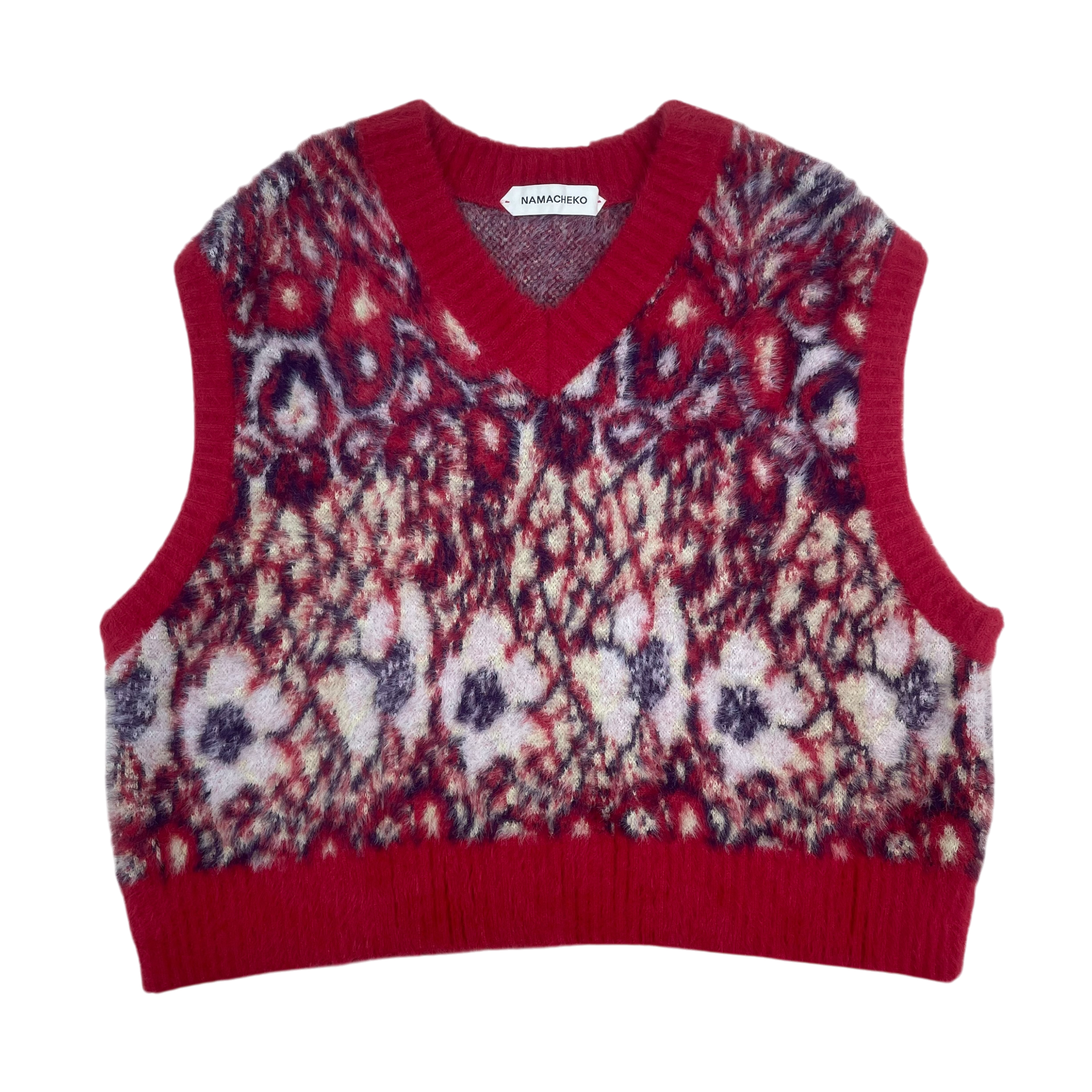 Namacheko Dalla Cropped Vest Aubergine Red (Size XL)