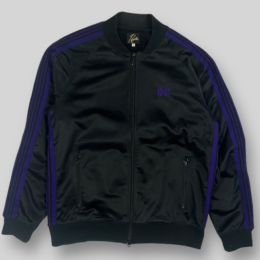 Needles Tricot Bomber Jacket Black/Purple (Fits M/L)