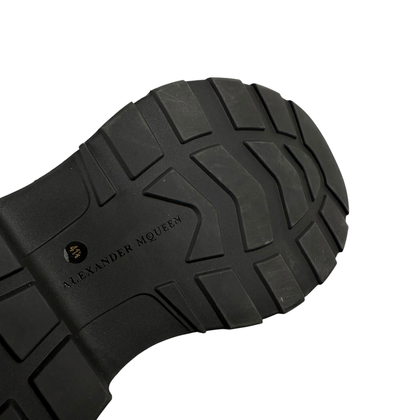 Alexander McQueen Oversized Sole Combat Leather Boots Black (fits US8.5-9)