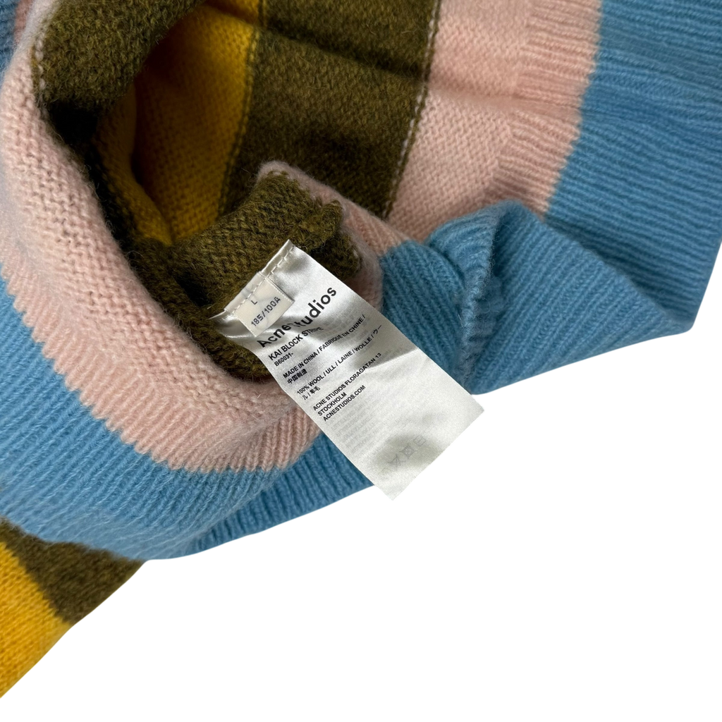 Acne Studios Kai Block Striped Sweatshirt (Fits M-L)
