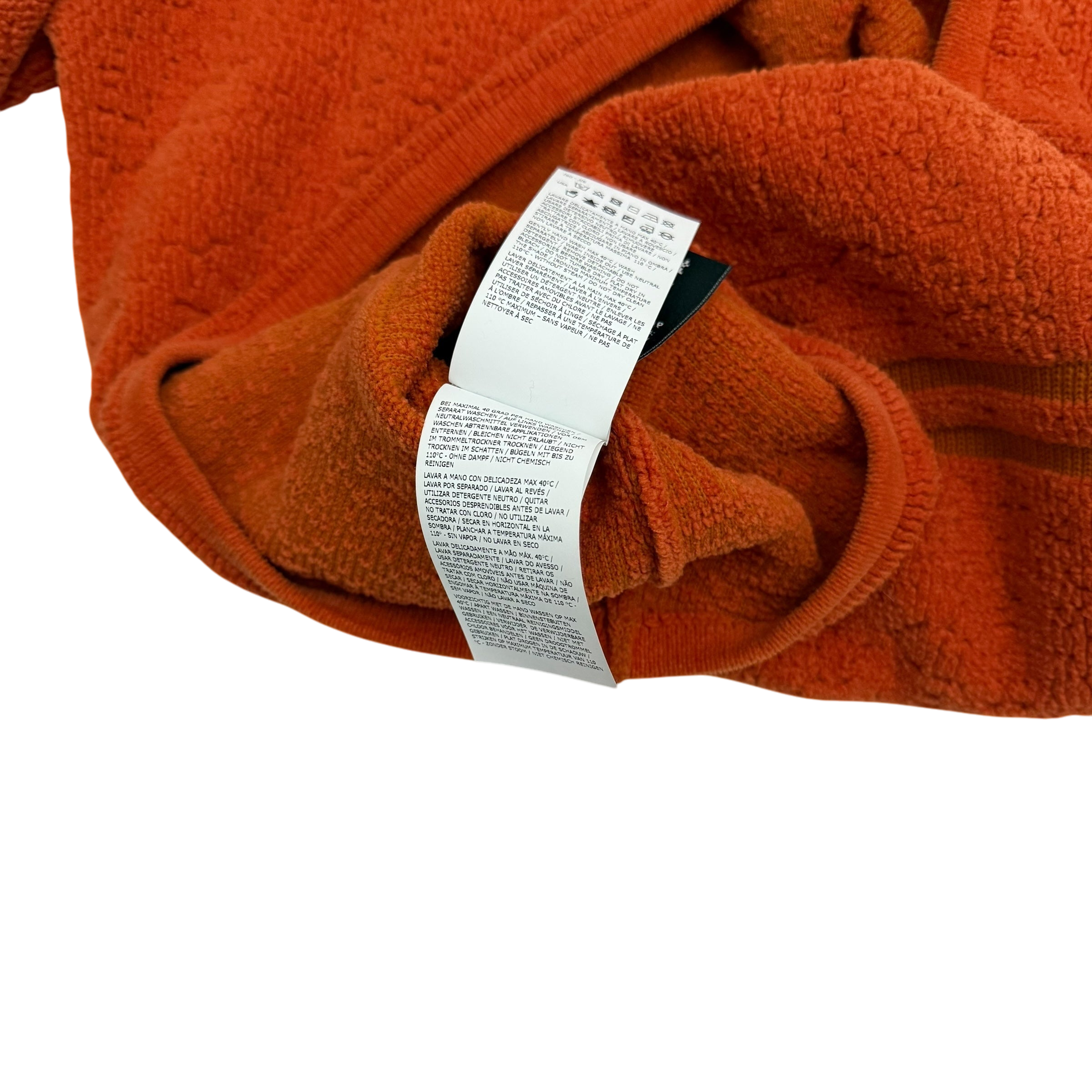 Stone Island AW19 Textured Sweatshirt Orange (Size XL)