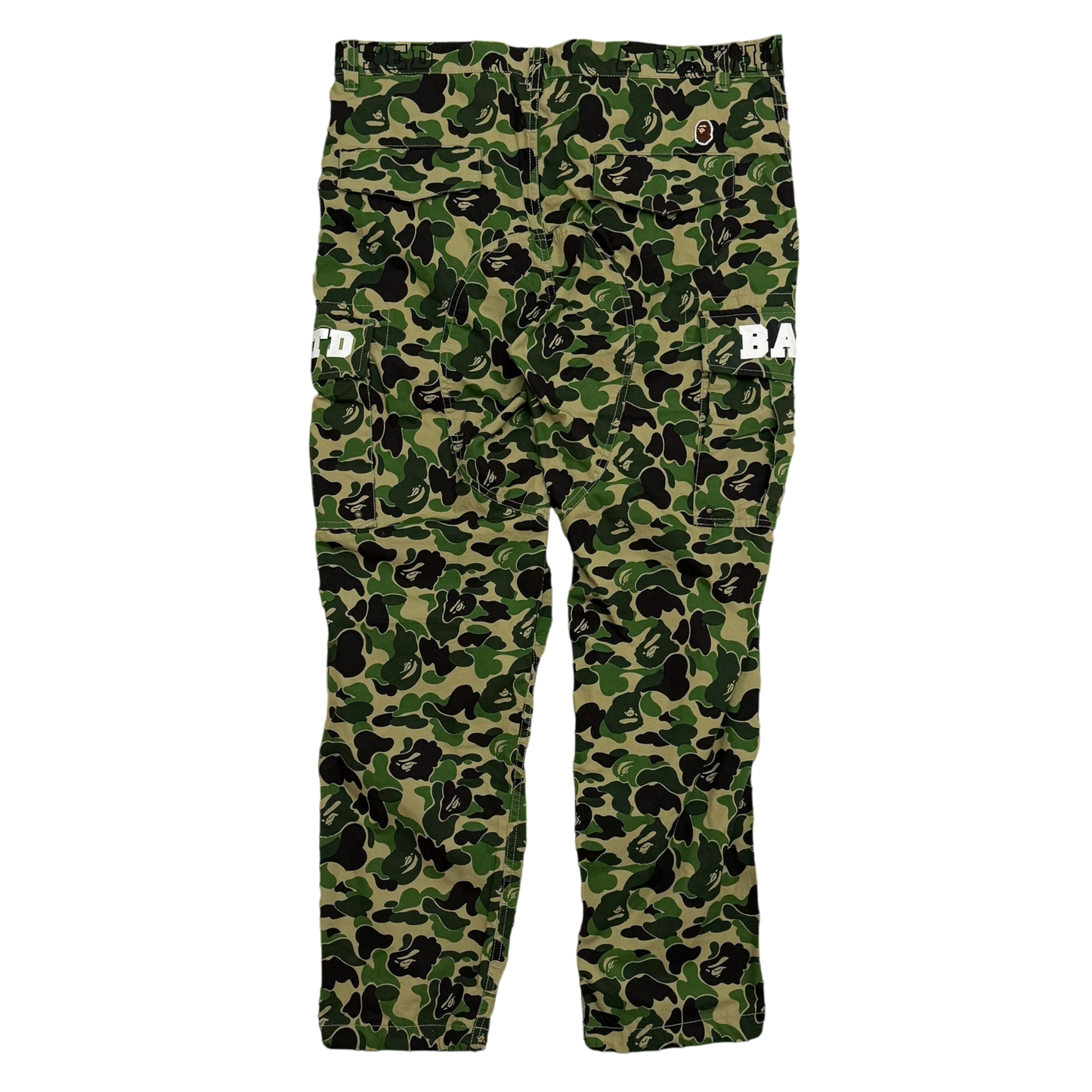 BAPE (A Bathing Ape) x Undefeated Camo Cargo Pants Green (Size L)