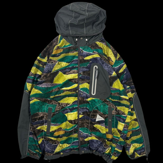 And Wander Printed Vent Hooded Jacket (Fits L/XL)