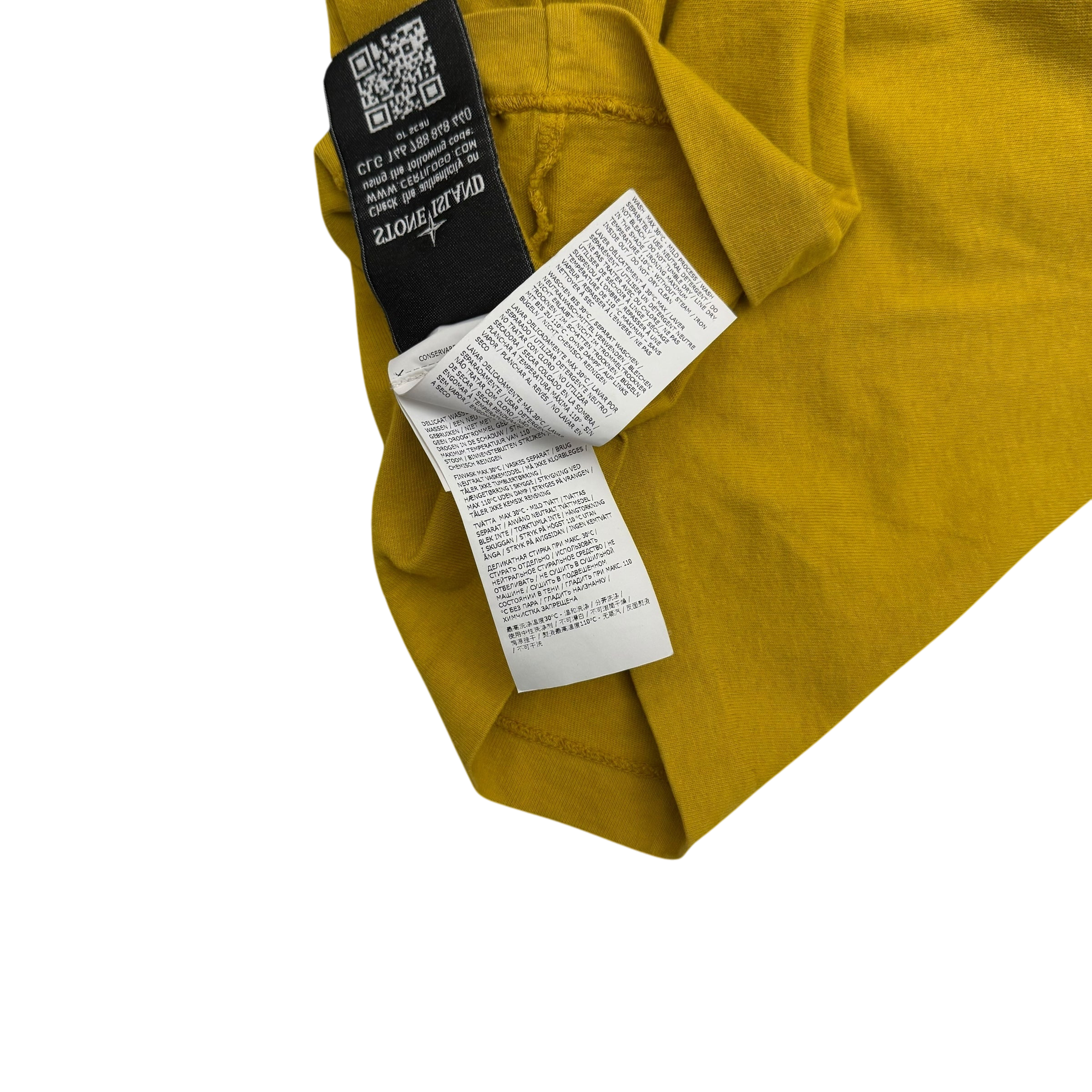 Stone Island 3M Reflective Short Sleeve T-Shirt Yellow (Size L)