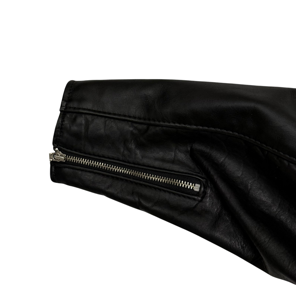Schott 641 Horsehide Cafe Racer Jacket Black (Fits M-L)