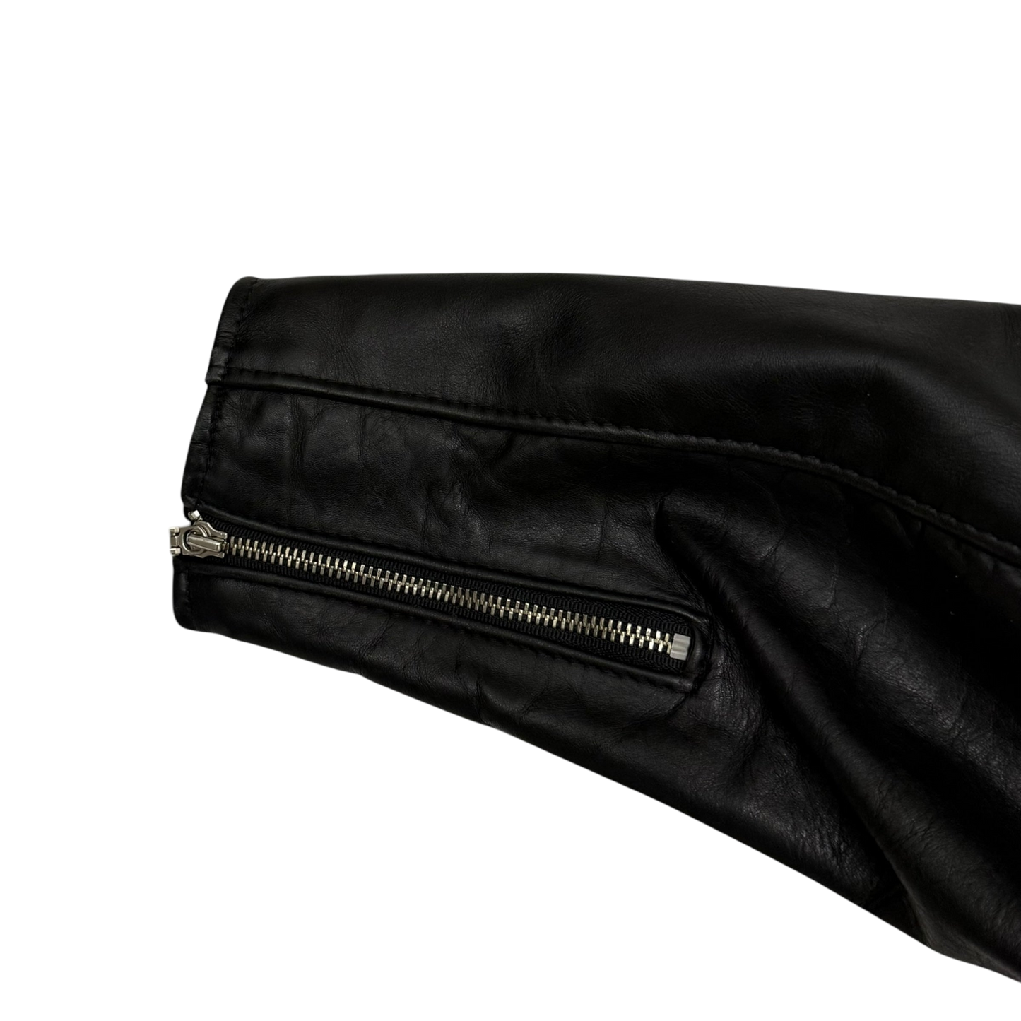 Schott 641 Horsehide Cafe Racer Jacket Black (Fits M-L)