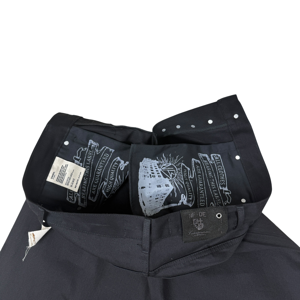 NO/FAITH STUDIOS Japanese Selvedge Ultra Loose Denim Jeans Black (Size M)