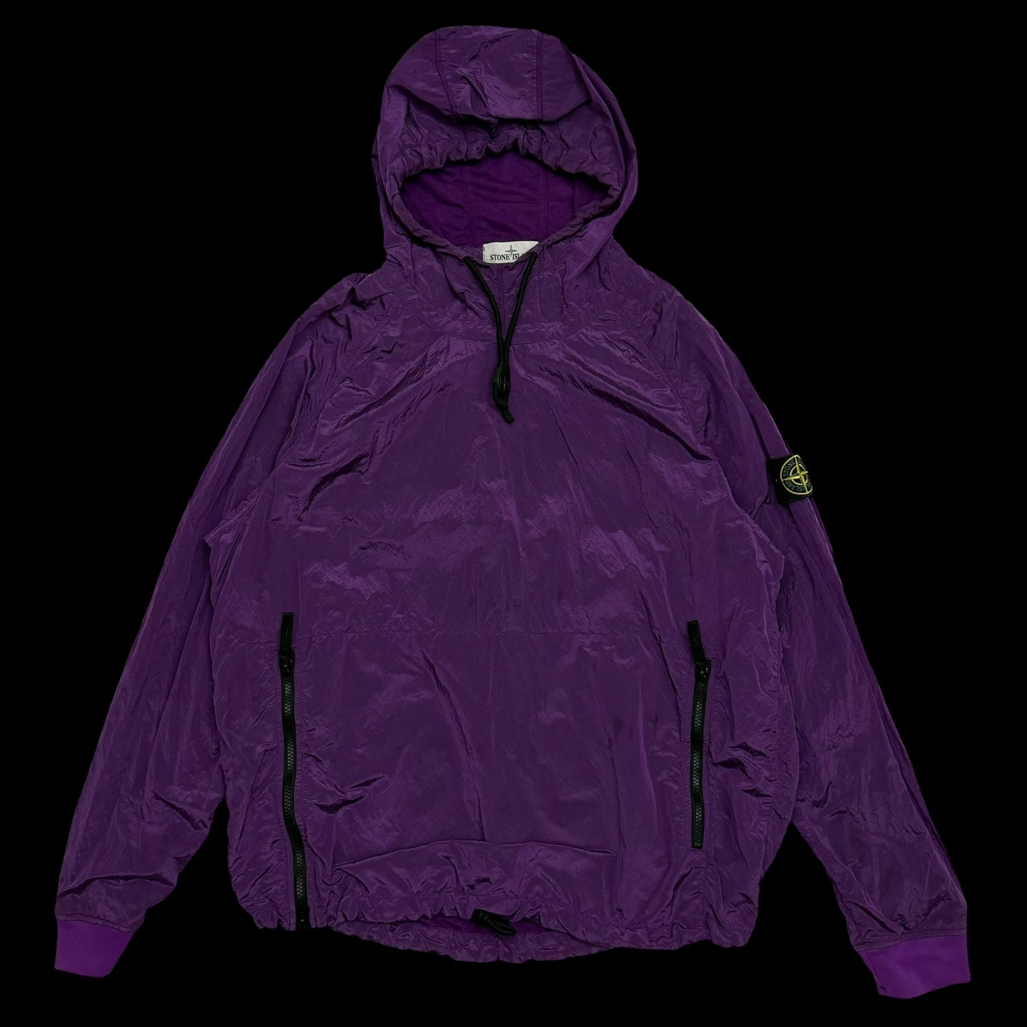 Stone Island 2018 Nylon Metal Smock Jacket Purple (Size XL)