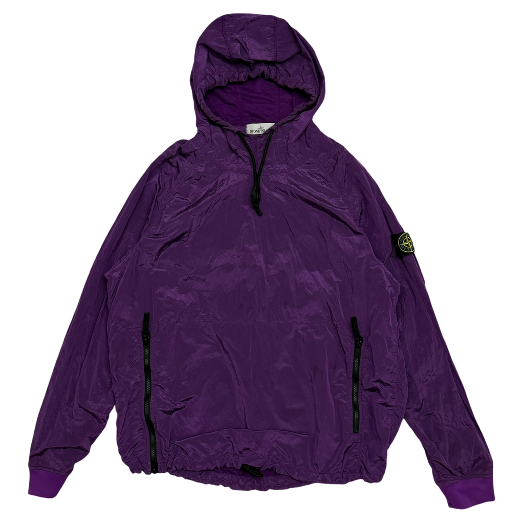 Stone Island 2018 Nylon Metal Smock Jacket Purple (Size XL)