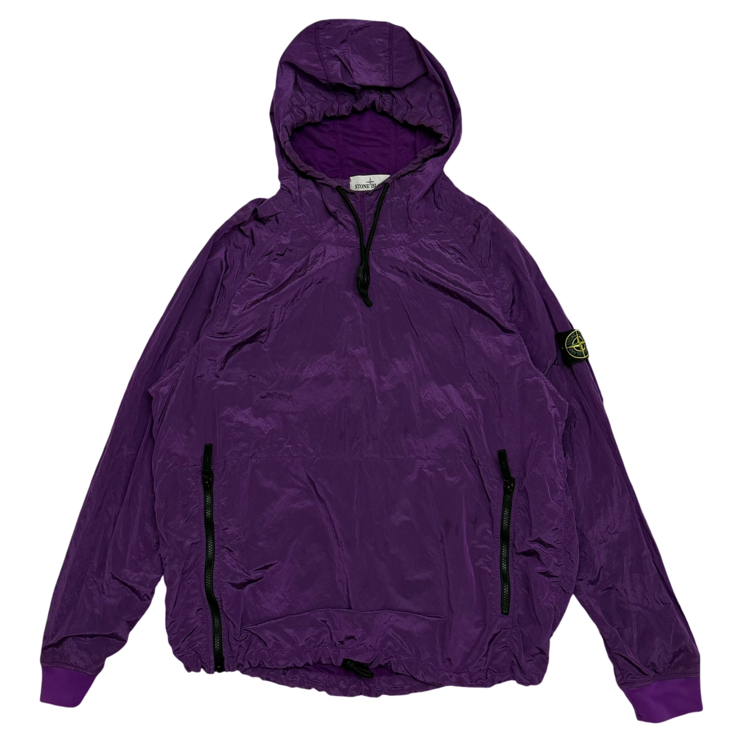 Stone Island 2018 Nylon Metal Smock Jacket Purple (Size XL)