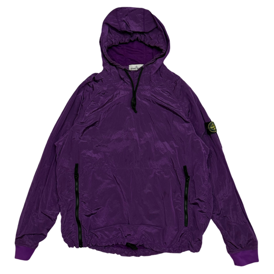 Stone Island 2018 Nylon Metal Smock Jacket Purple (Size XL)