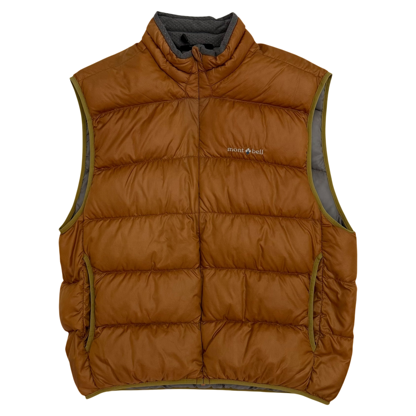 Montbell Light Alpine Down Vest Orange (Fits L-XL)
