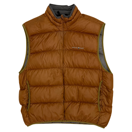 Montbell Light Alpine Down Vest Orange (Fits L-XL)