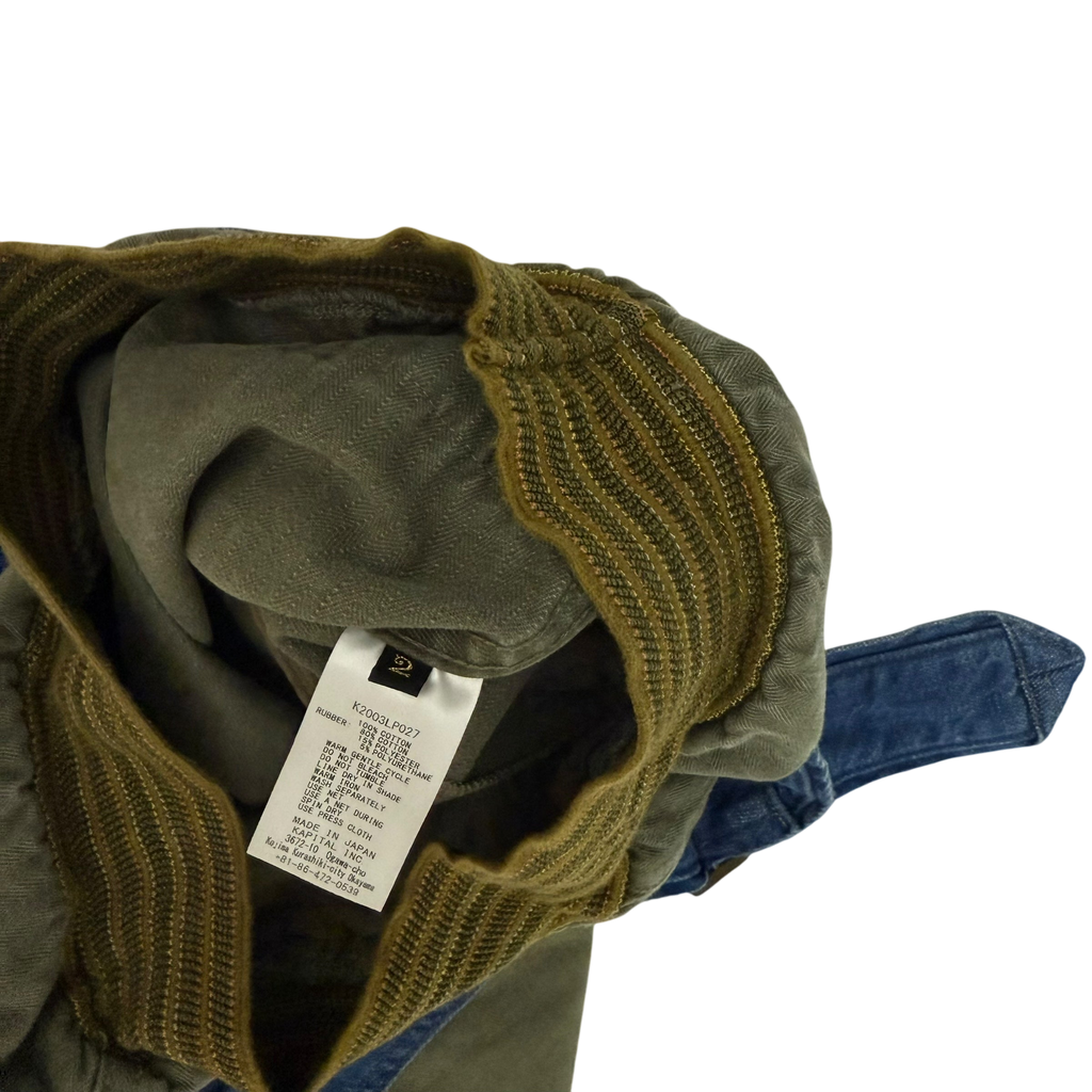 Kapital Cotton Herringbone Aviator Suit Cut Pants Khaki (size 2)