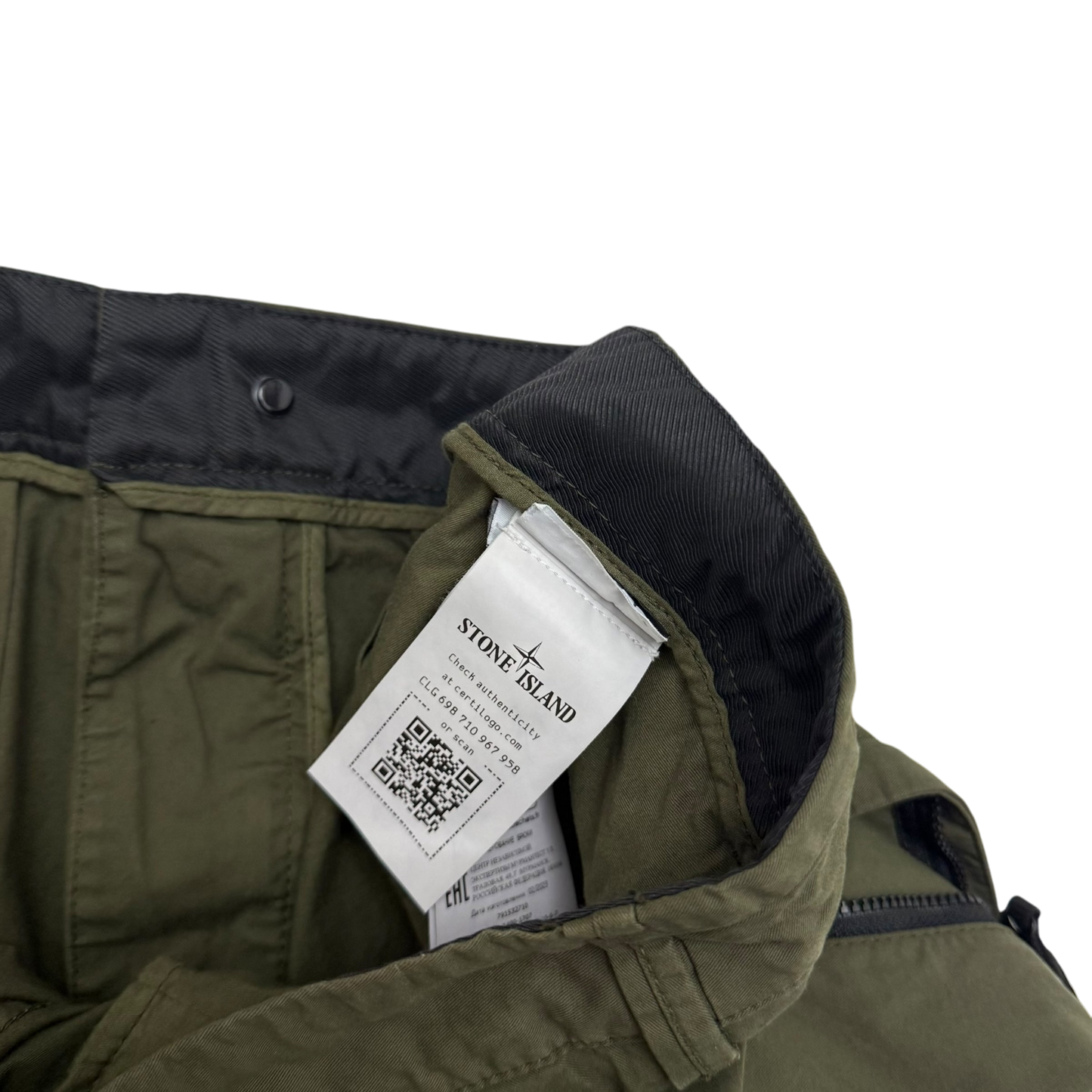 Stone Island Type RE-T Cargo Pants Army Green (Size 36”)