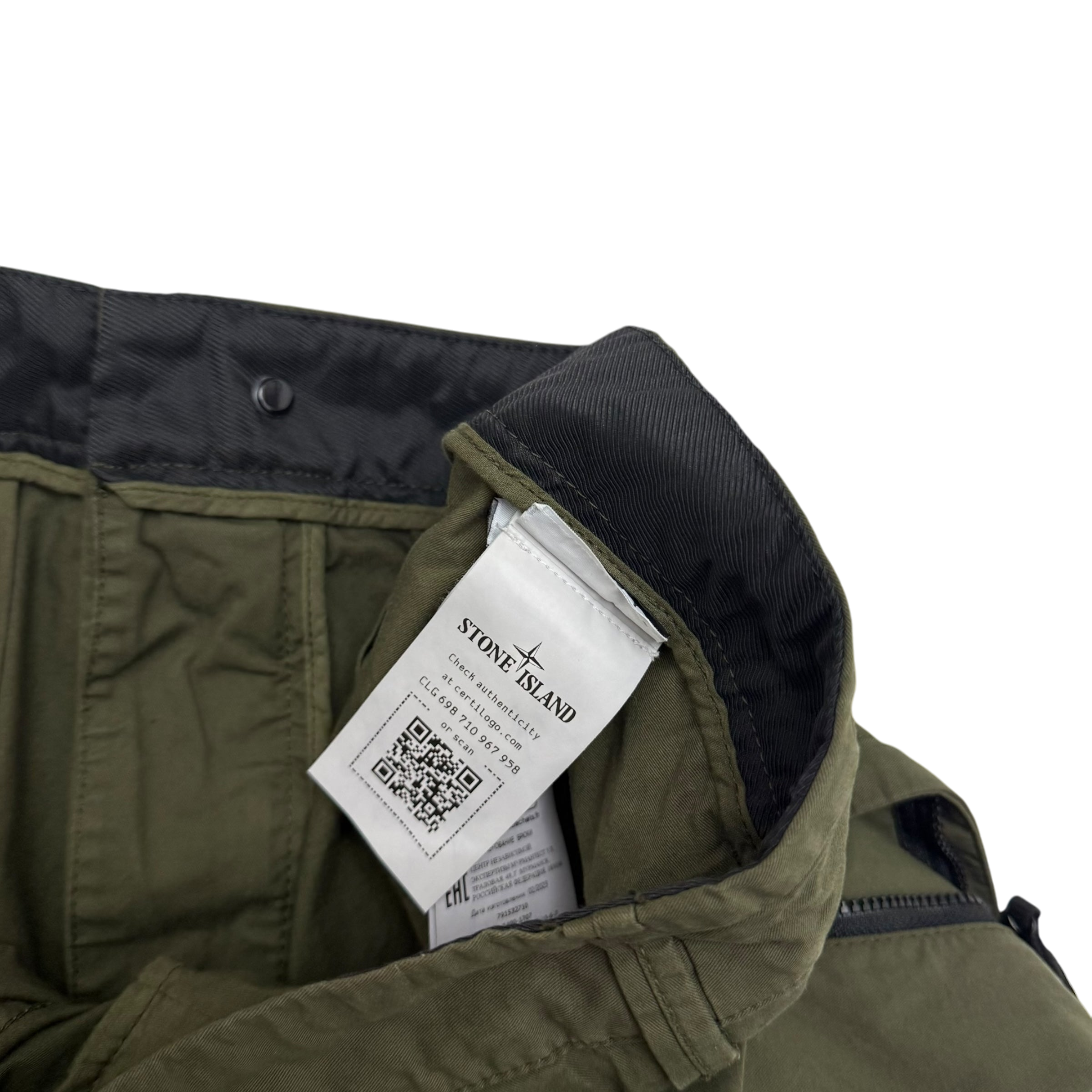 Stone Island Type RE-T Cargo Pants Army Green (Size 36”)