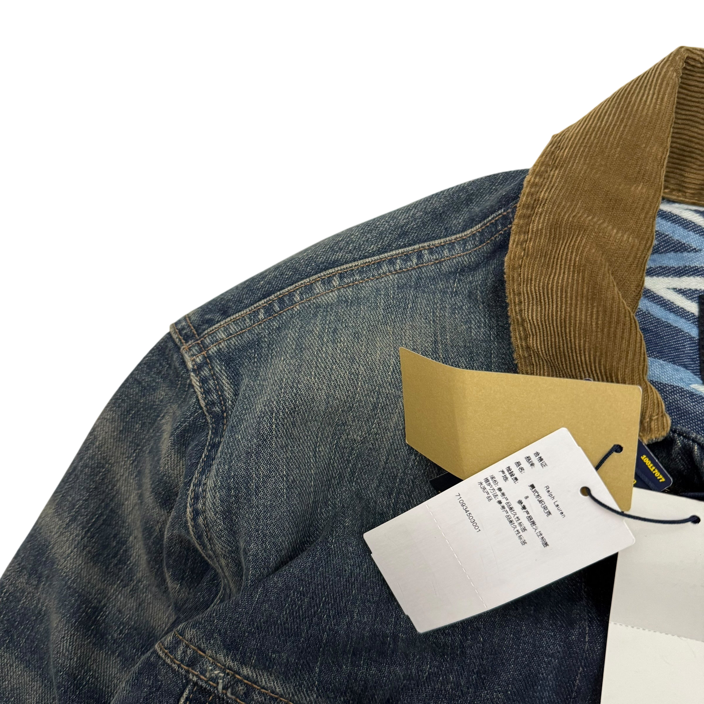 Polo Ralph Lauren x Naiomi Glasses Denim Trucker Jacket Faded Blue (Size M)