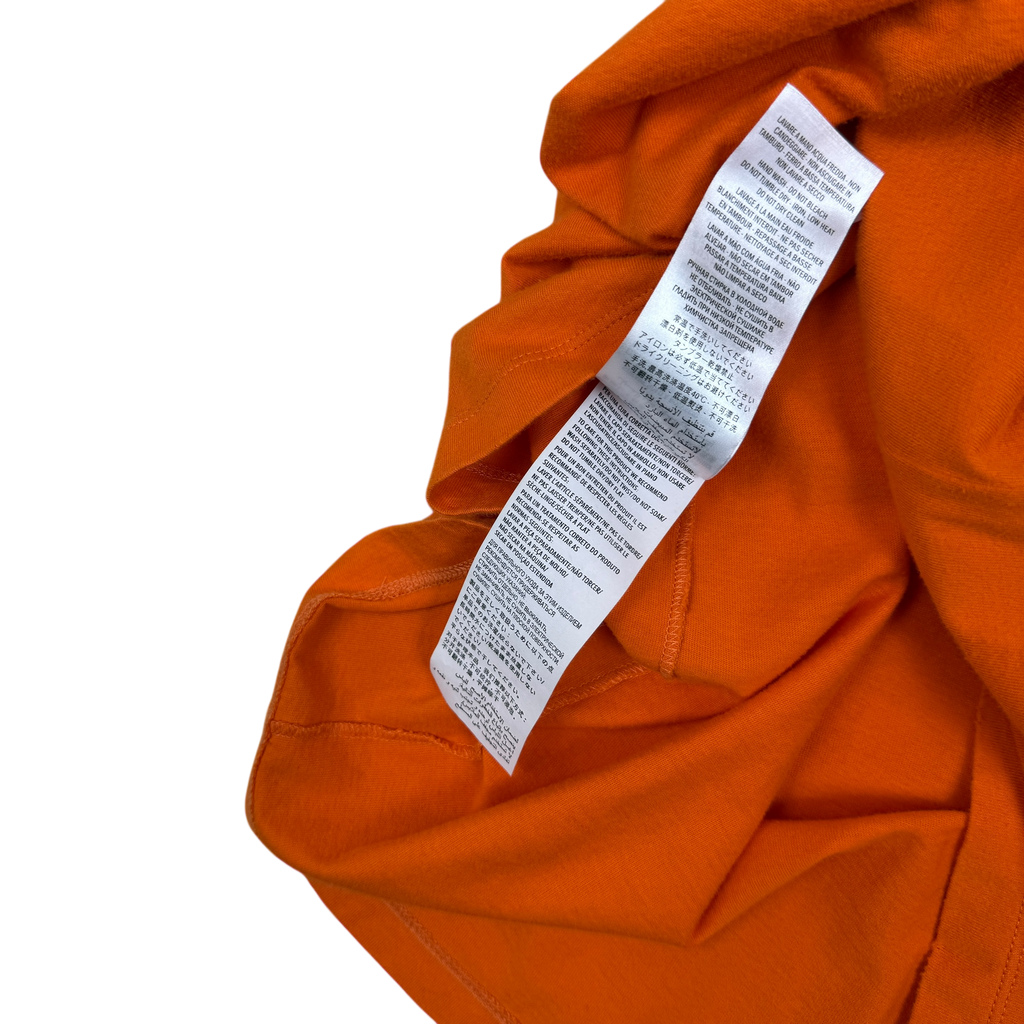 Gucci 2018 Distressed Printed Cotton-Jersey T-Shirt Orange (Fits M-L)