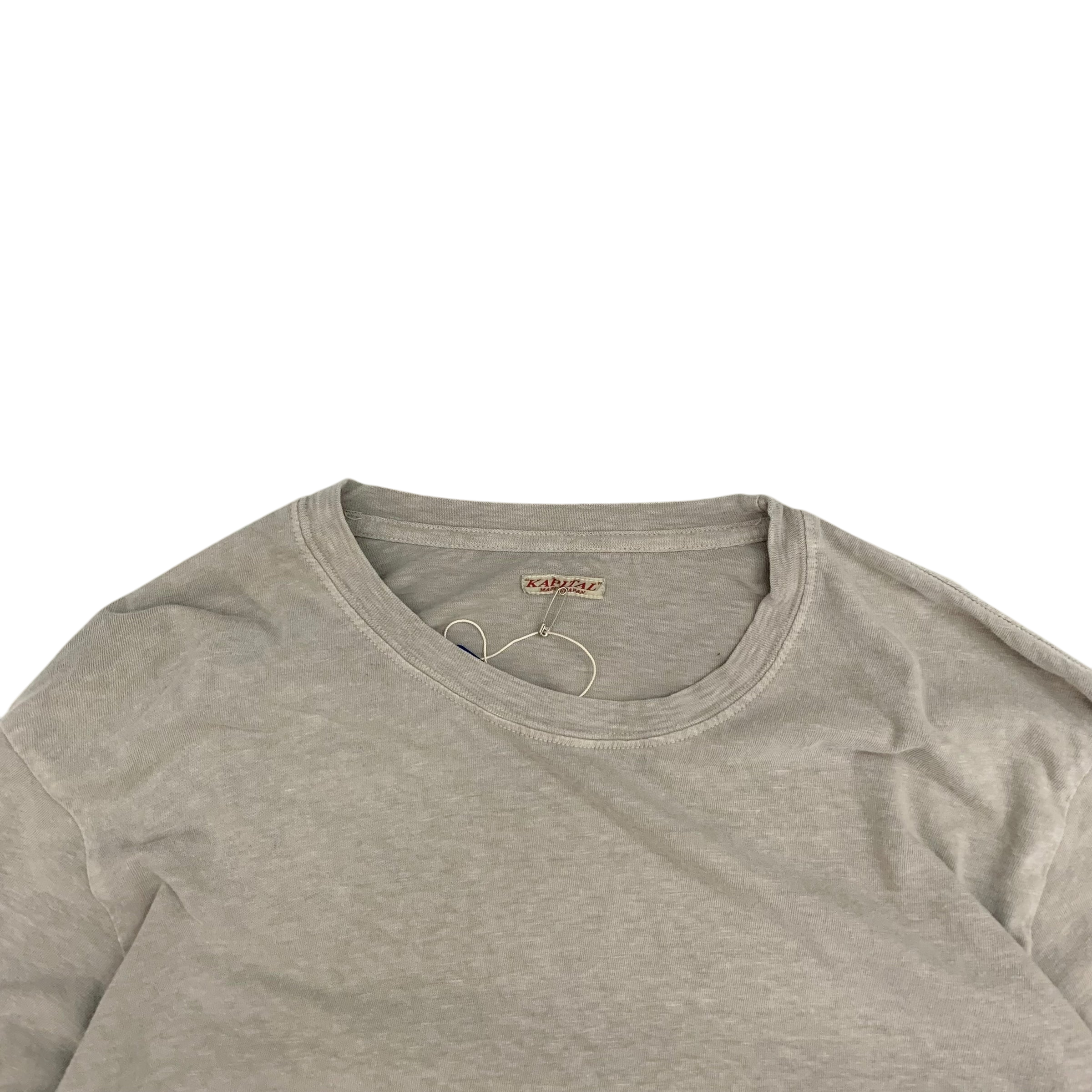 Kapital Tianzhu Hippie Ron Long-Sleeve T-Shirt Grey