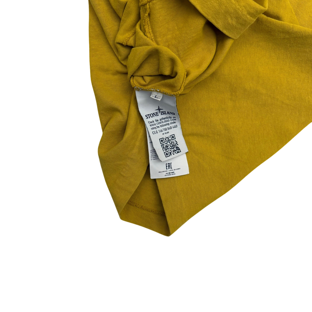 Stone Island 3M Reflective Short Sleeve T-Shirt Yellow (Size L)