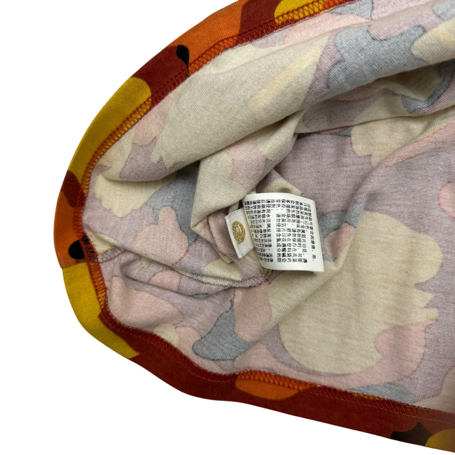 BAPE (A Bathing Ape) 1st Camo Shark T-shirt Orange (Fits M-L)