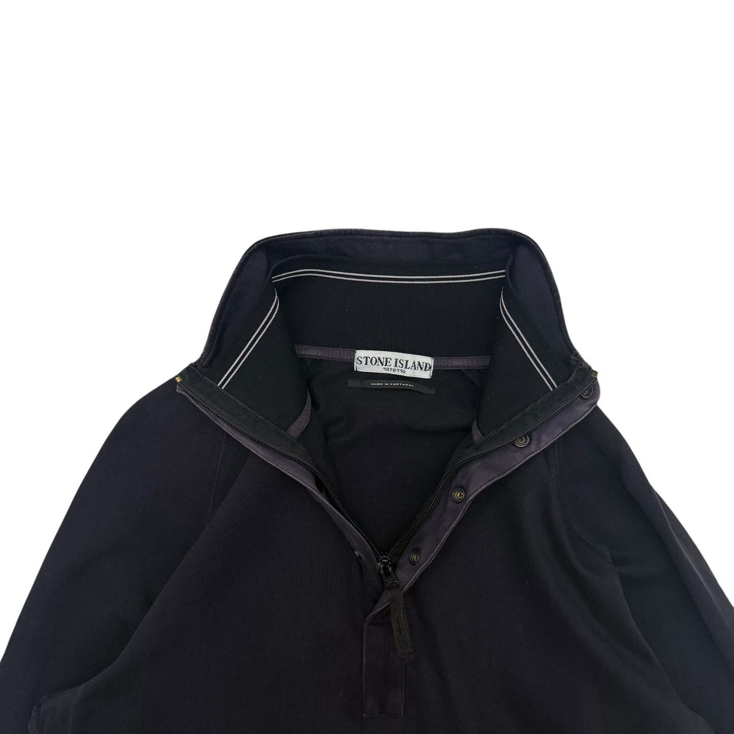 Stone Island SS 2010 Black Quarter Zip Sweatshirt (Size M)