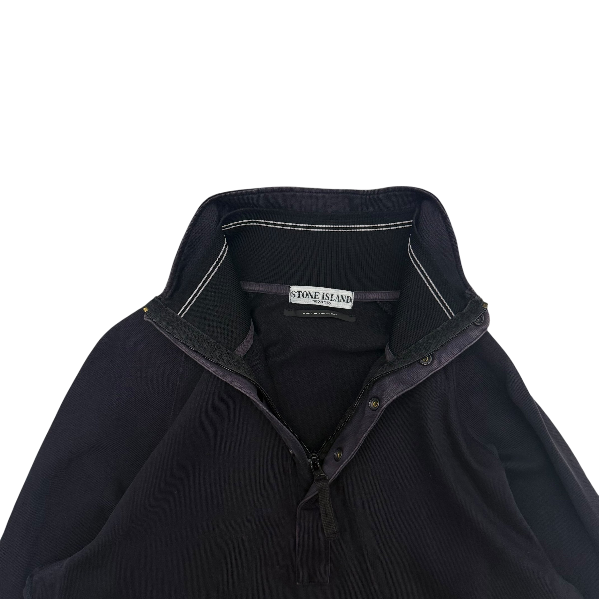 Stone Island SS 2010 Black Quarter Zip Sweatshirt (Size M)