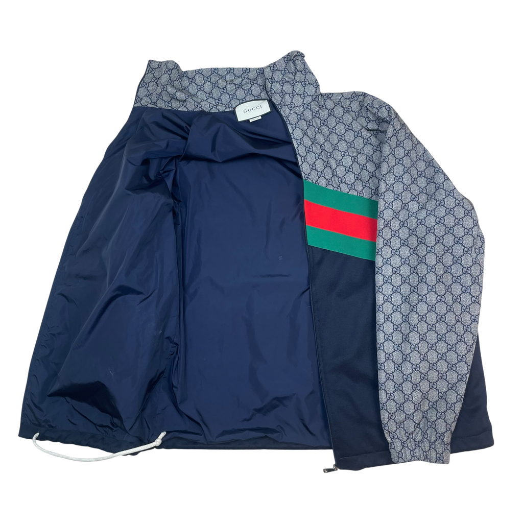 Gucci GG Monogram Nylon Wind Breaker Beige/Black (Size M)