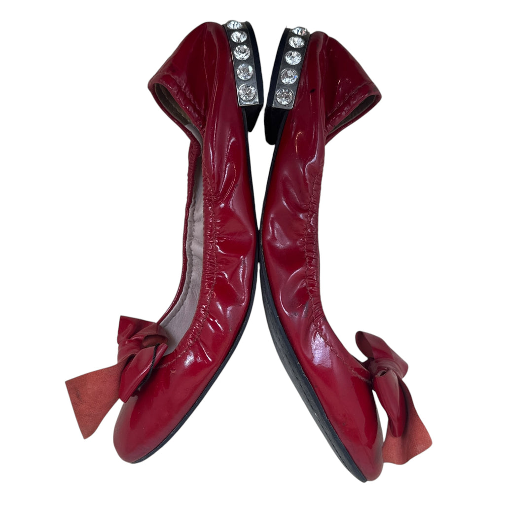 Miu Miu Red Patent flats