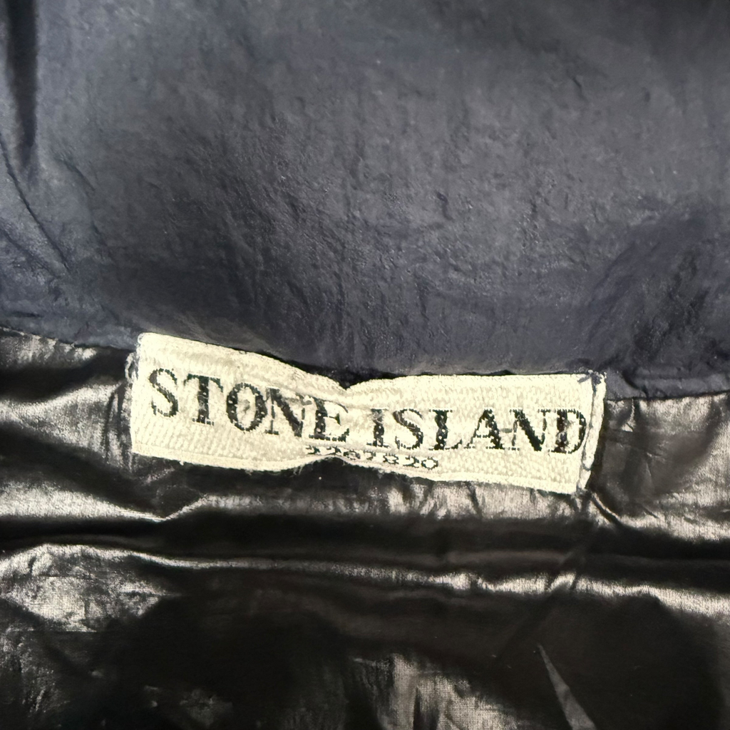 Stone Island AW 2009 Opaque Nylon Tela Down Jacket Navy (Size S)