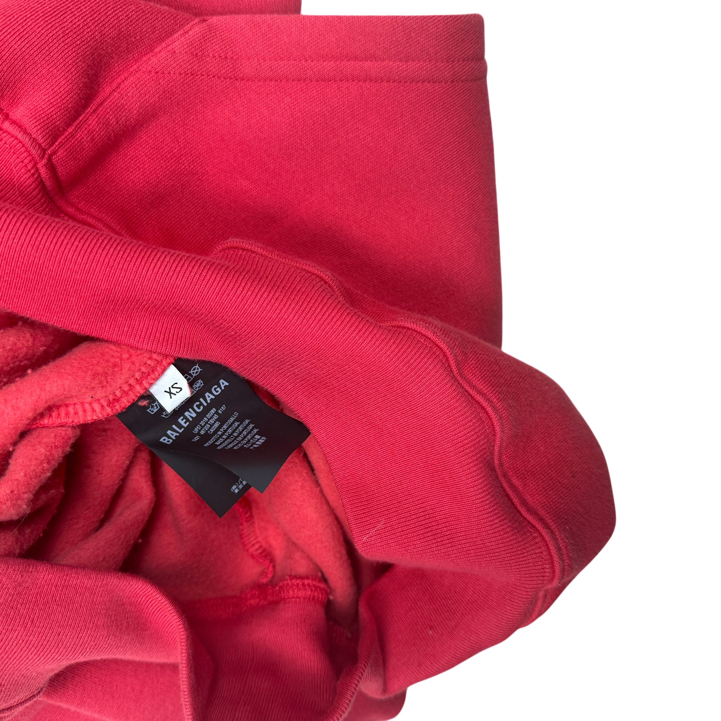 Balenciaga ‘SINNERS’ Embossed Logo Oversized Hoodie Red (Fits XS-XL)