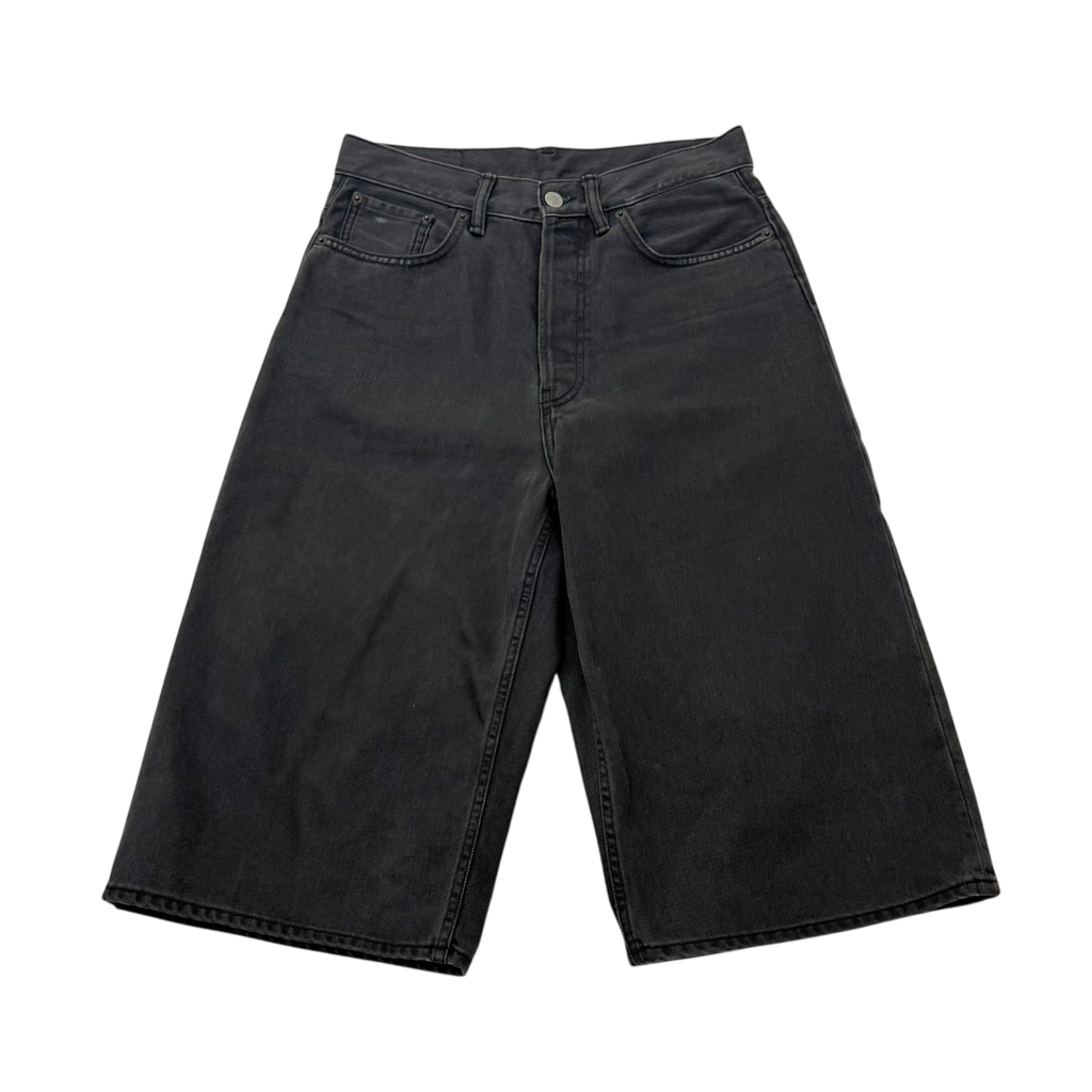 Acne Studios Loose Fit Denim Shorts Washed Grey (Fits 30”)