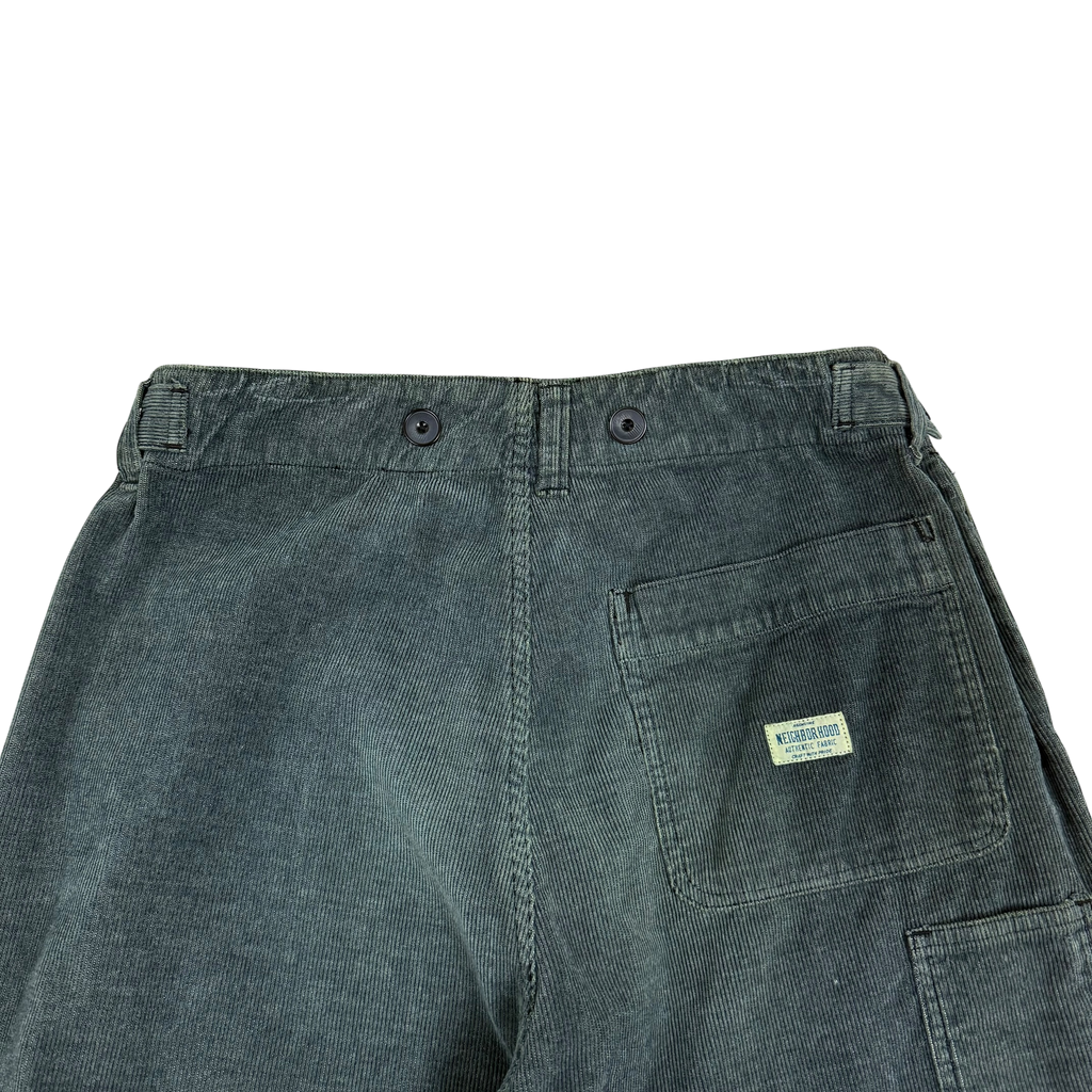 Neighborhood Patchwork Corduroy Pants Faded Green (Size L)