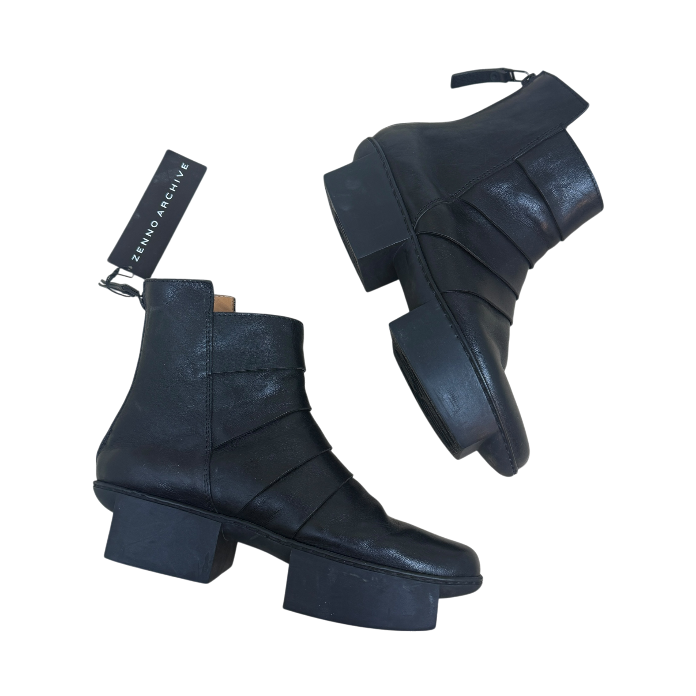 Trippen Leather Baronet Boots Black (Size EU38)