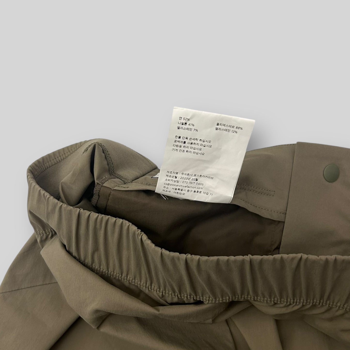 Post Archive Faction (PAF)5.0+ Right Technical Pants Olive Grey (Size L)