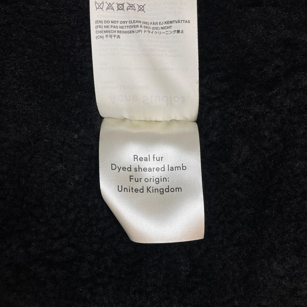 Acne Studios Shearling Fur Jacket Black (Size 36)