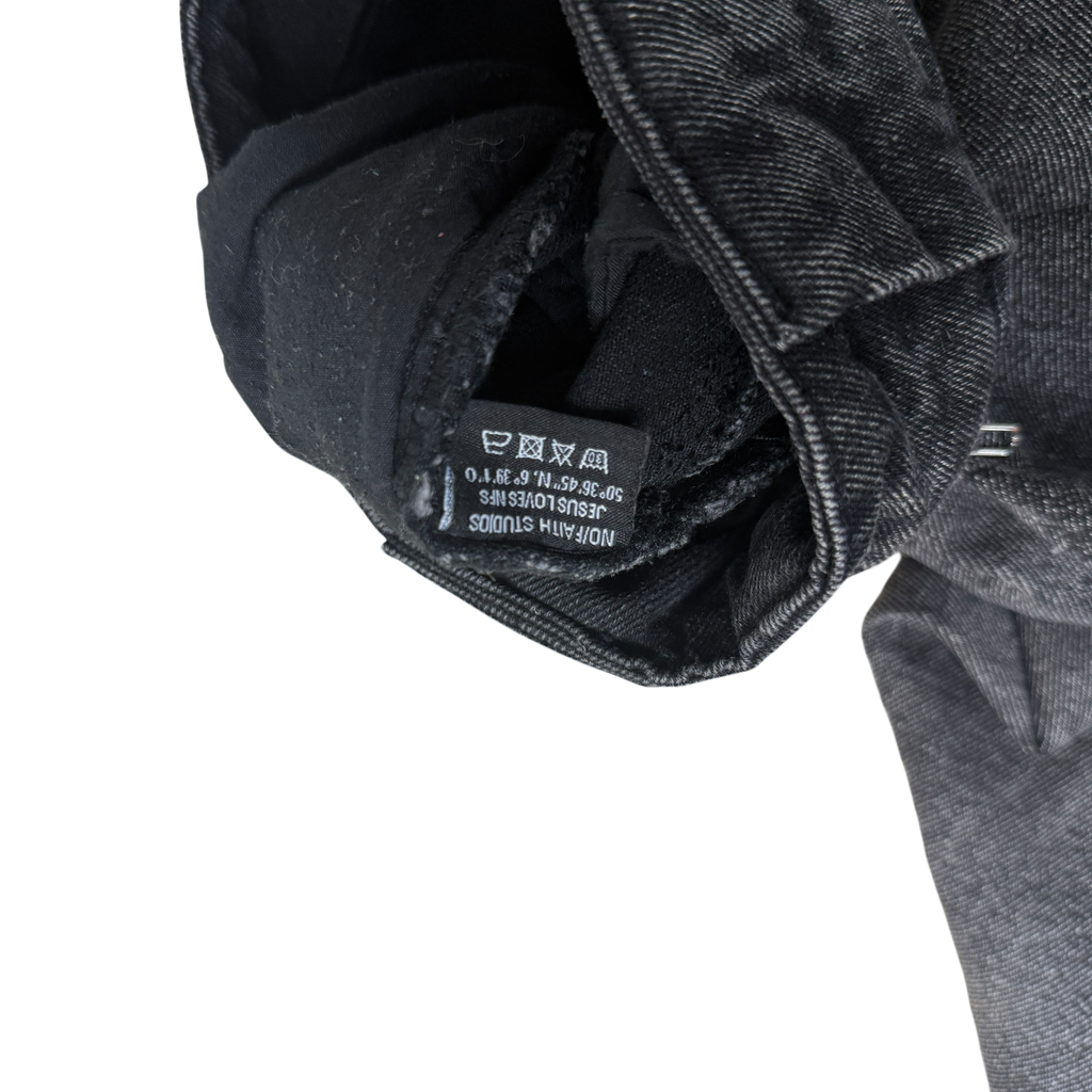 NO/FAITH STUDIOS Heavy Wave Jeans Black (Size M)