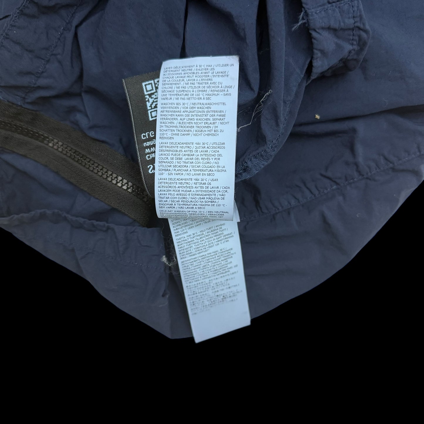 Stone Island Garment-Dyed Crinkle Reps Nylon Overshirt Navy (Fits L-XL)