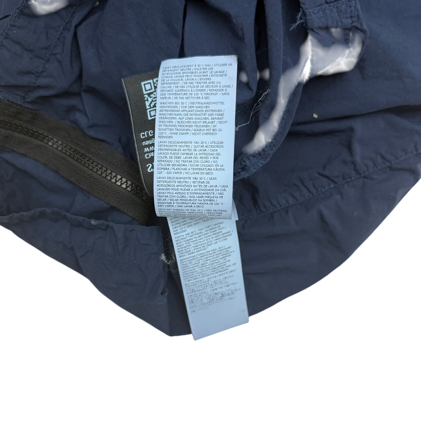 Stone Island Garment-Dyed Crinkle Reps Nylon Overshirt Navy (Fits L-XL)