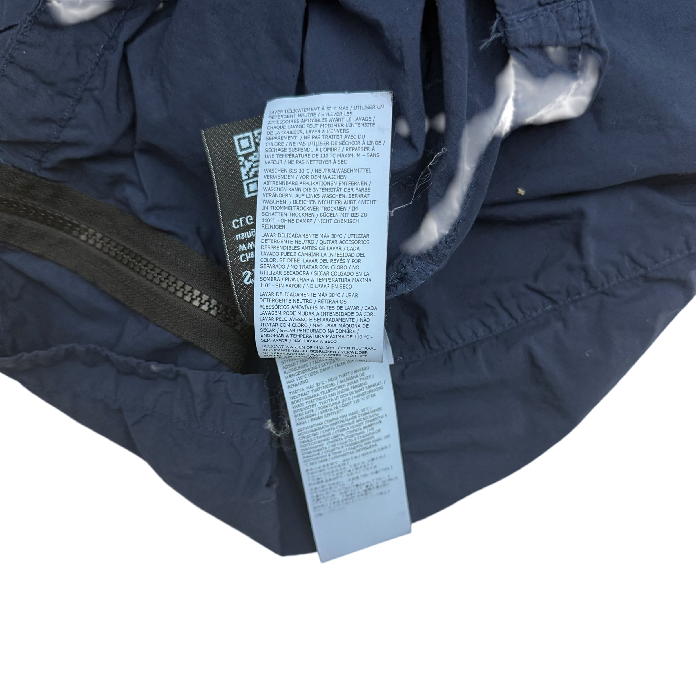 Stone Island Garment-Dyed Crinkle Reps Nylon Overshirt Navy (Fits L-XL)