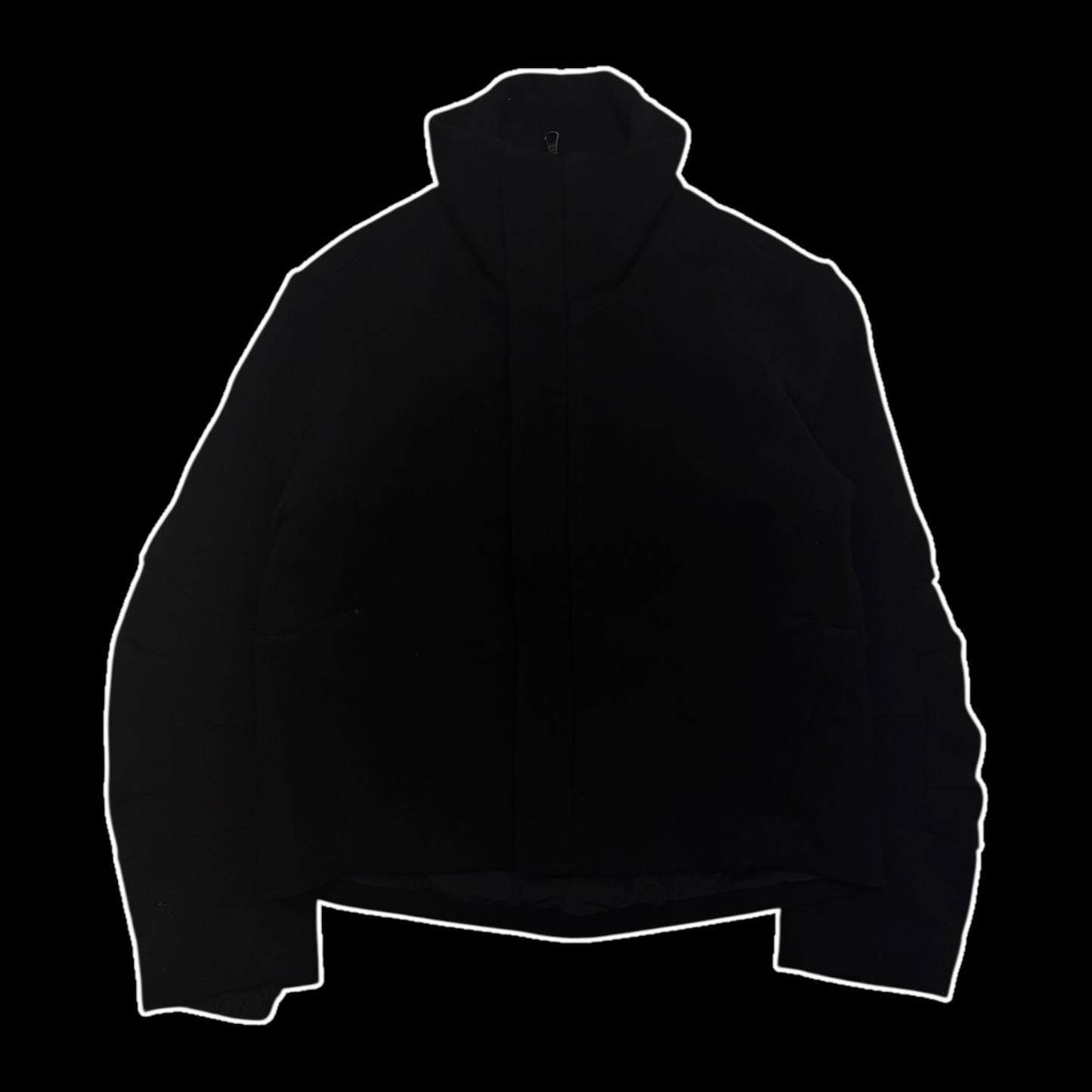Song For The Mute Bow-Sleeve Wool Jacket Black (Fits M-L)