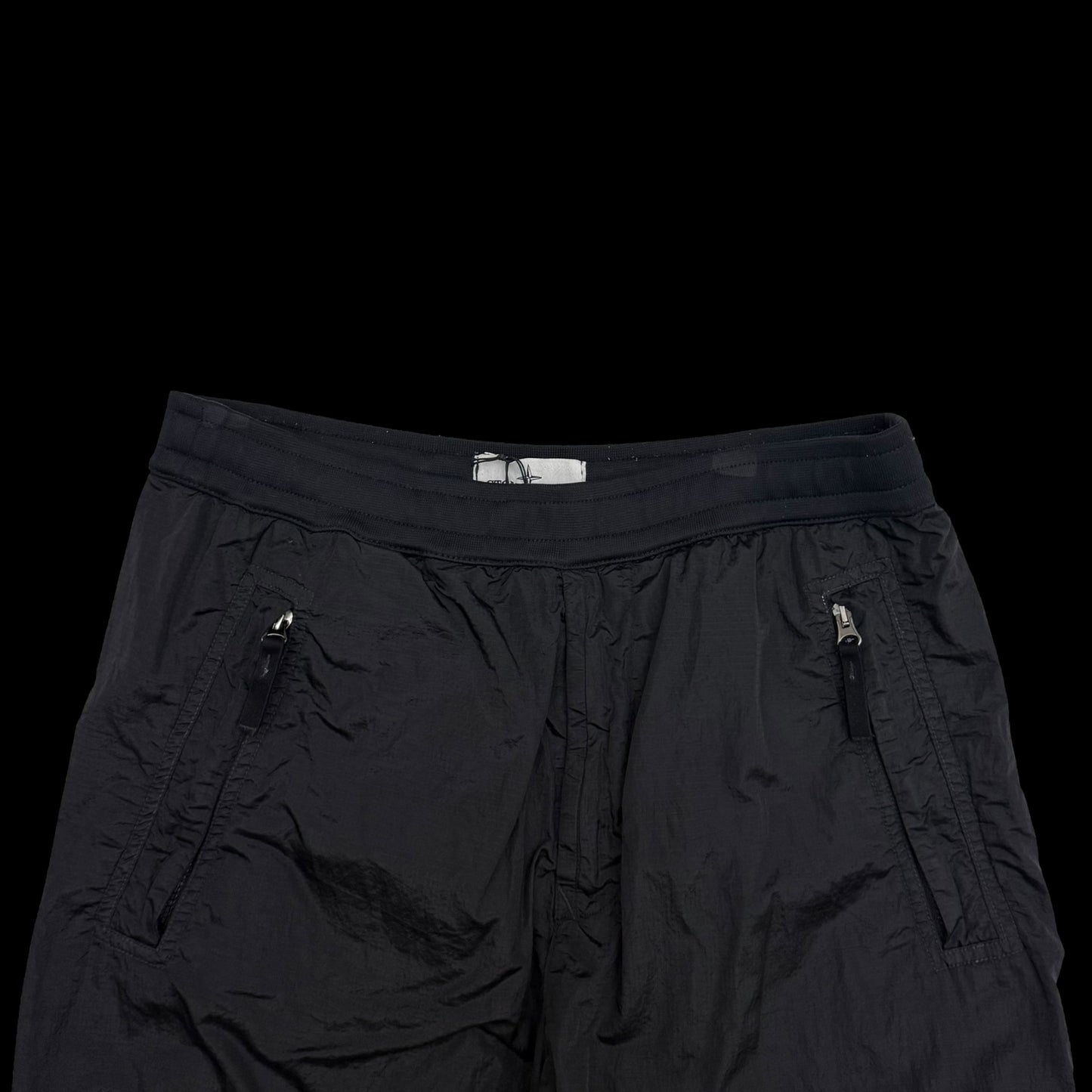 Stone Island Logo Patch Nylon Metal Pants Dark Navy (Size S)