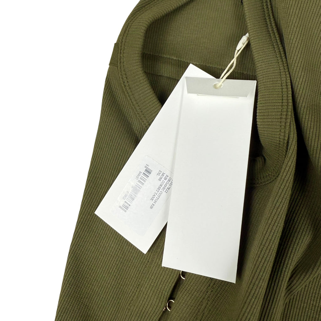Dion Lee Rib Corset Tank Top Army Green (Fits M-XL Mens)