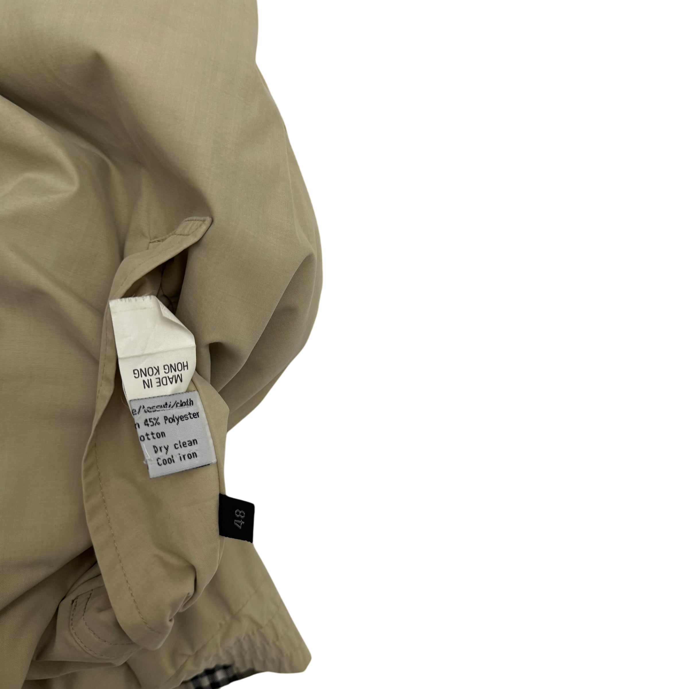 Burberry 90s Nova Check Reversible Harrington Jacket Beige (Fits XL)