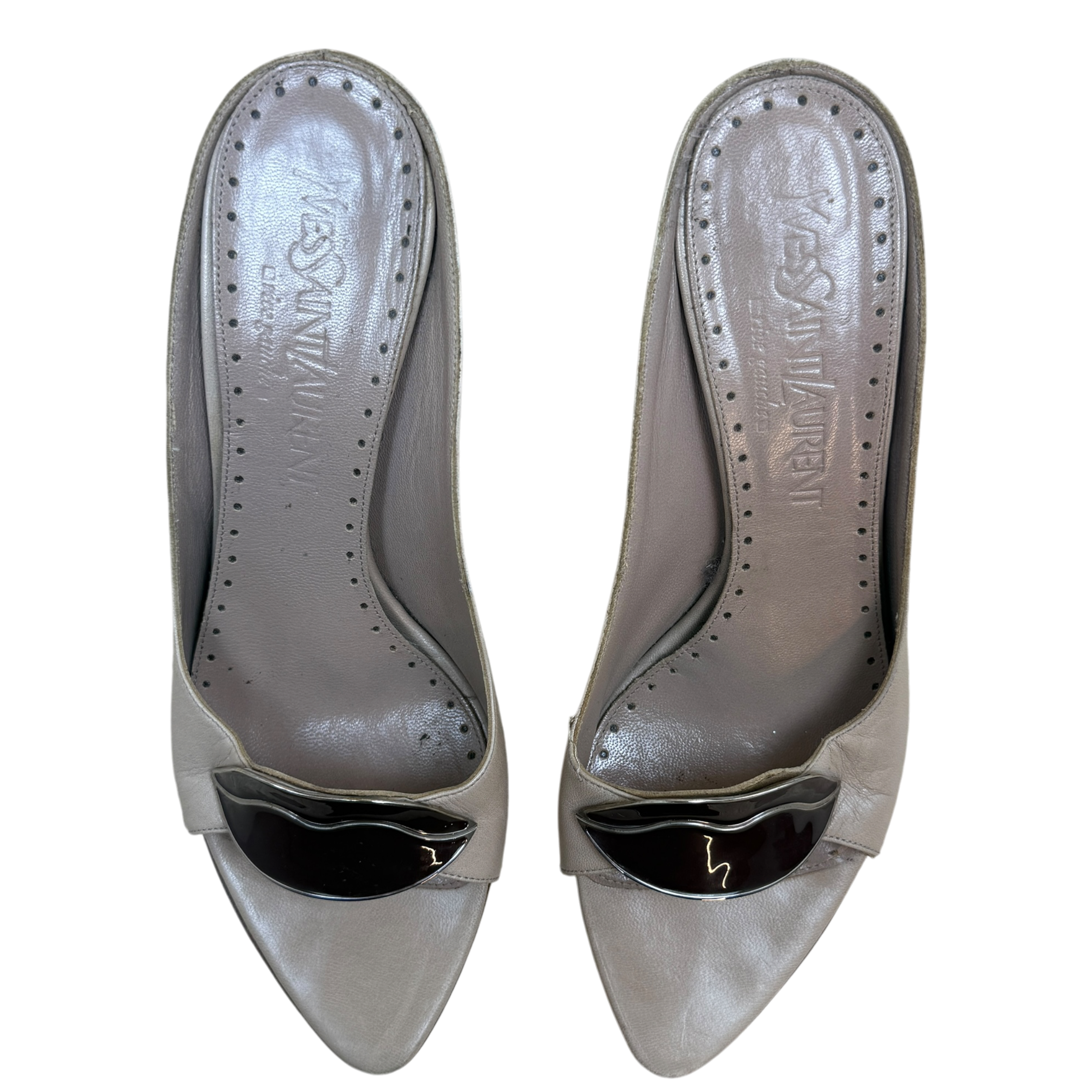 Saint Laurent Tom Ford Era SS2003 Rive Gauche Sandals Taupe (Size EU37)